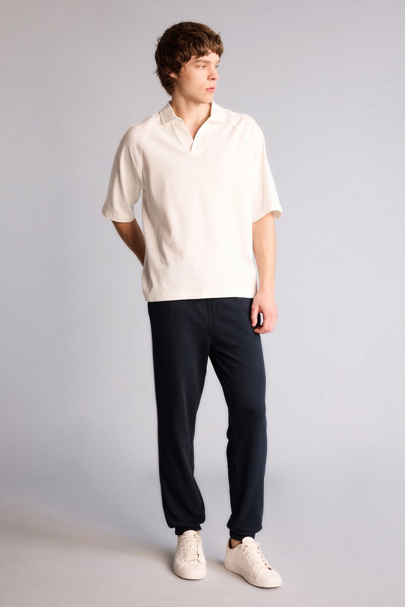 DeFacto Blue Man Regular Fit Jogger Pants Casual - Image 2