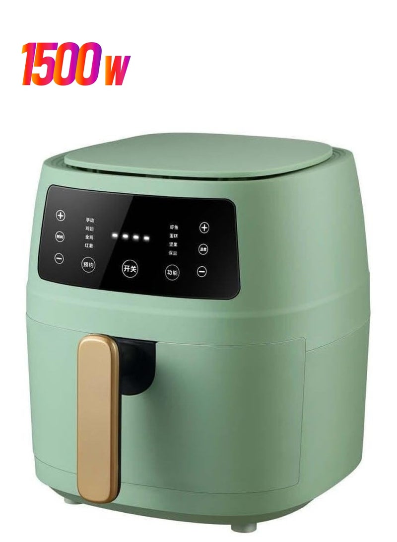 vesus 1500W air fryer Rapid Air Circulation System | 80-200C Adjustable Temperature Control for Healthy Oil Free & Low Fat Cooking | 60 Minute Manual Timer | Overheat Protection - Image 1