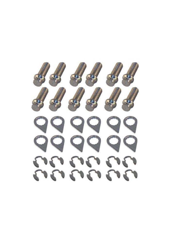 Stage 8 8931 1" 12 Point Locking Header Bolt Kit for GM Small and V6 with 3/8" Bolts - Image 2