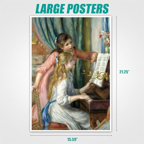 Antelope 1000 Piece Puzzle for Adults Two Young Girls at The Piano by PierreAuguste Renoir 1892 Officially Licensed Jigsaw Puzzles 1000 Pieces High Resolution Matte Finish No Dust - Image 5