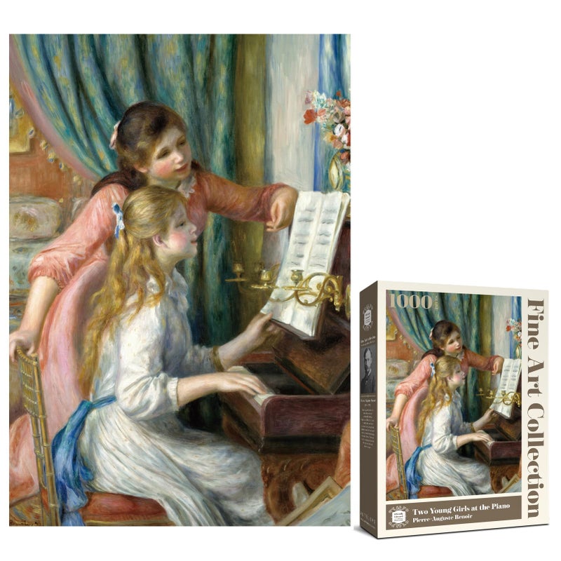 Antelope 1000 Piece Puzzle for Adults Two Young Girls at The Piano by PierreAuguste Renoir 1892 Officially Licensed Jigsaw Puzzles 1000 Pieces High Resolution Matte Finish No Dust - Image 3