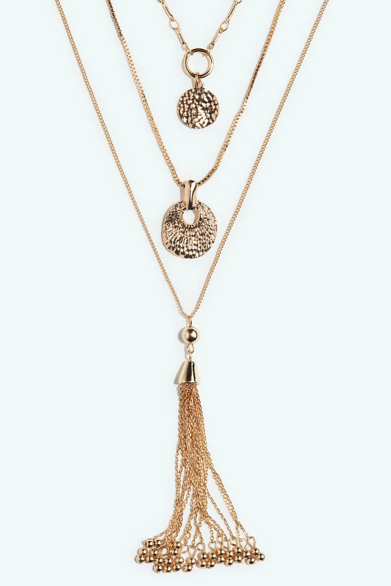 H&M 3-pack pendant necklaces