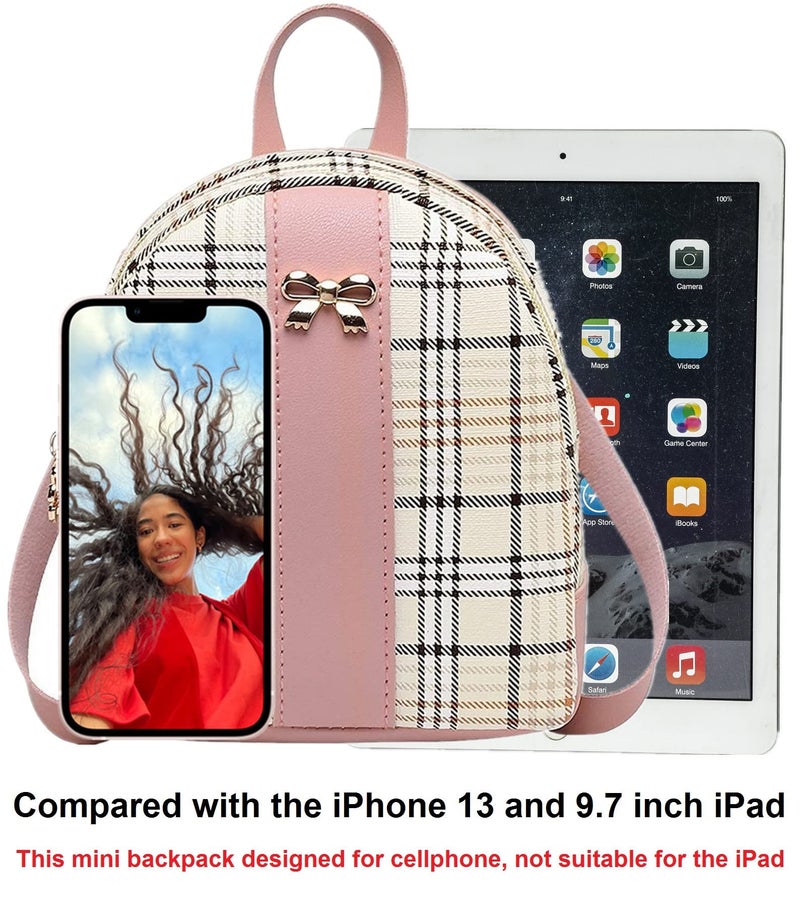 NUWA Mini Backpack Purse for Women Small Backpack for Teen Girl Gifts Trendy Stuff Cell Phone Purse Crossbody Wallet Lightweight Pouch Bag (Pink2) - Image 4