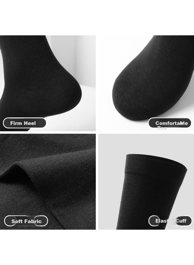 LANG SHA Langsha Men's Long Tube Socks Winter Men's Socks Pure Cotton Black And White Spring And Summer High Tube Cotton Socks - Image 4