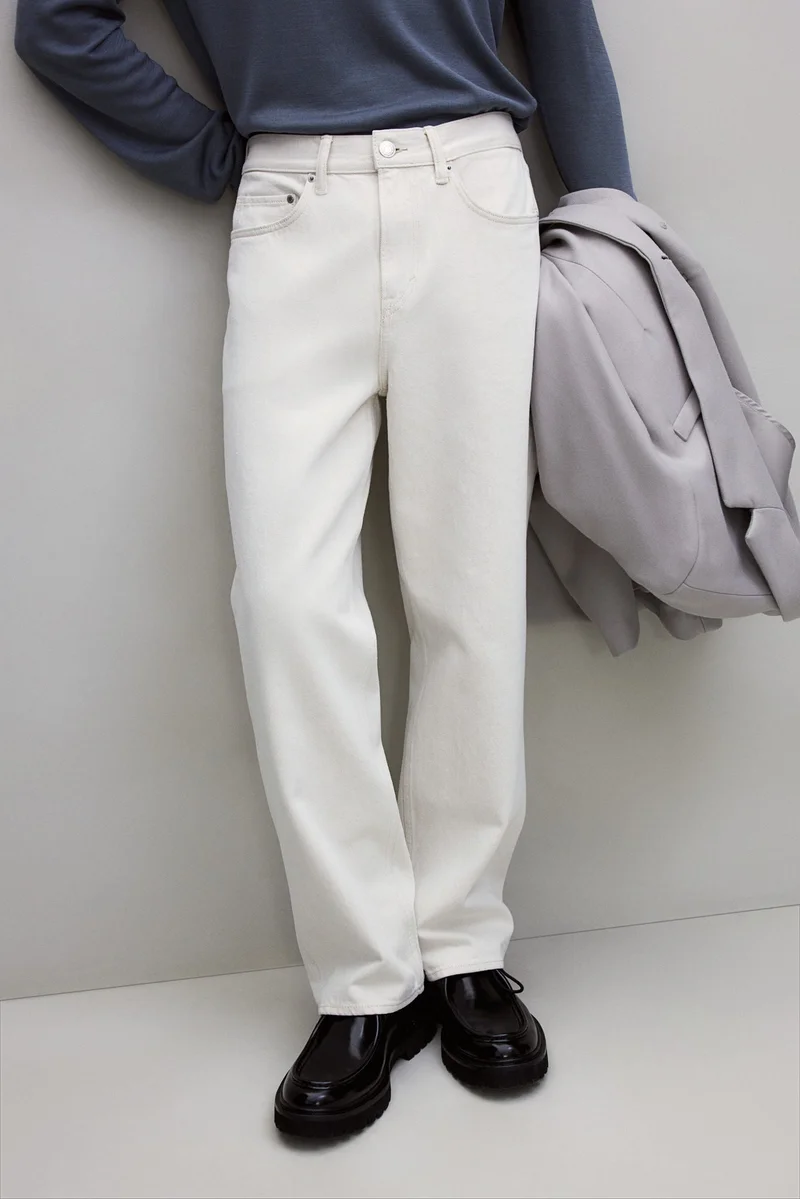 H&M Relaxed Fit 5-pocket twill trousers