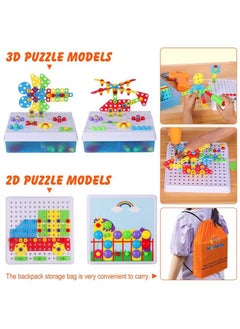 235 Pieces Double Toy Drill And Screwdriver Tool Building Toys Kit Creative Mosaic Drill Set For Kids Stem Activities Game For Kids Ages 3 4 5 6 7 8 Years Old - pzsku/Z90B571088B772547638AZ/45/_/1692171075/c466b463-08d5-4943-a849-f625762546bc