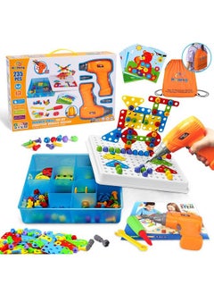 235 Pieces Double Toy Drill And Screwdriver Tool Building Toys Kit Creative Mosaic Drill Set For Kids Stem Activities Game For Kids Ages 3 4 5 6 7 8 Years Old - pzsku/Z90B571088B772547638AZ/45/_/1692171081/7d6ab600-4aca-459f-84e5-6a07715c7d6b