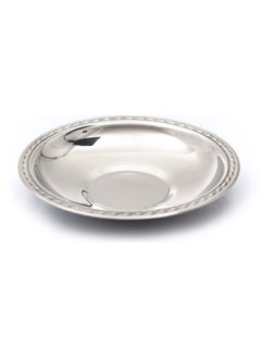 Bay Dursan Mr. Dursan BAYDURSAN STAINLESS STEEL TEA PLATE, METAL BRIGHT TEA PLATE WITH DROP PATTERN LUXURY  - Image 1