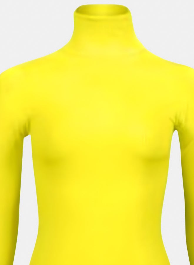 Silvy Lycra Celina High Long Sleeves High Neck Top For Women - Image 2