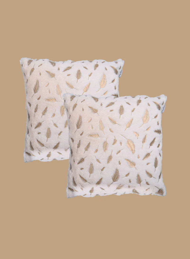 Donetella Cushion Cover,45X45 Cm (18X18 inch) 2-Pcs Decorative Throw Pillowcases Without Filler With Beautiful Abstract Art For Sofa Bed Living Room And Couch, Dust Storm