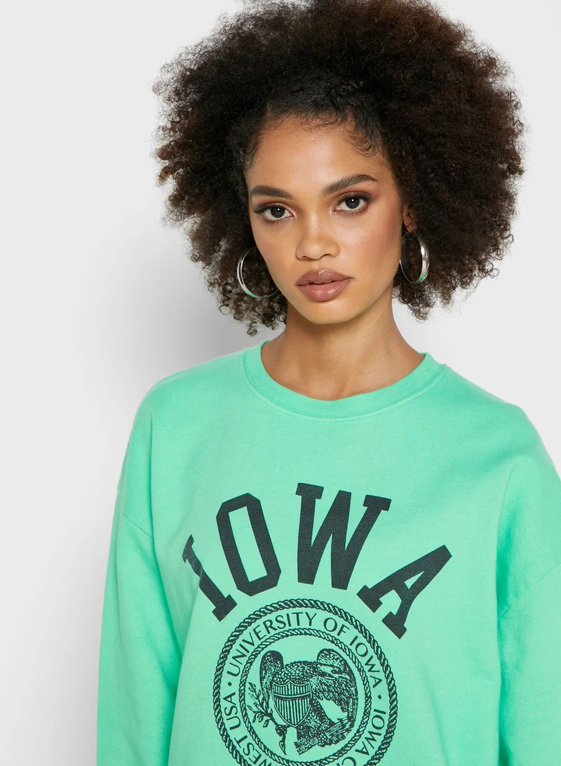 TOPSHOP Crew Neck Sweatshirt