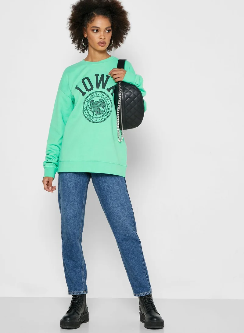 TOPSHOP Crew Neck Sweatshirt