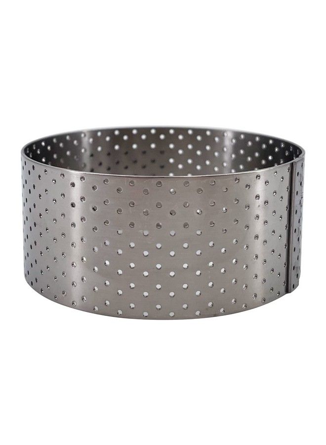 De Buyer Perforated Round Tart Ring 3” Diameter 1.4” Height Perfect For Baking Beautifully Crisp Tarts Easy To Use & Clean Made In France - Image 1