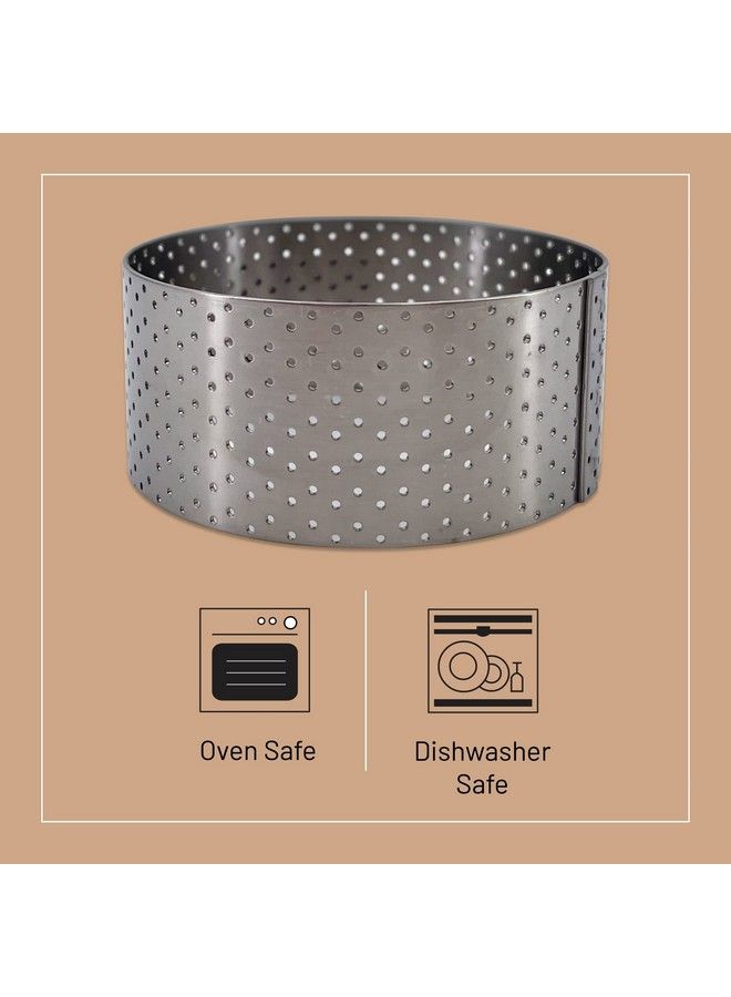 De Buyer Perforated Round Tart Ring 3” Diameter 1.4” Height Perfect For Baking Beautifully Crisp Tarts Easy To Use & Clean Made In France - Image 4