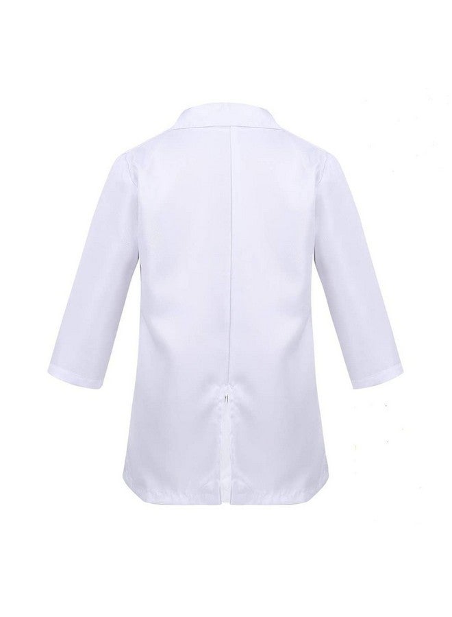 Dress To Impress Dc1001 Unisex Kids Doctor Coat Costumes Dress For Boys & Girls Set Of 4 (Doctor Coat, Stethoscope, Injections & Surgical Masks) - Polyester, White  - Image 2