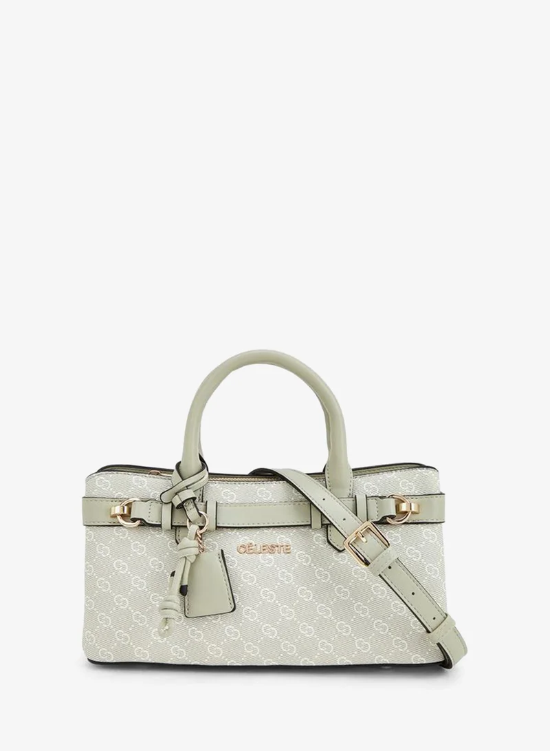 سيليست Monogram Print Tote Bag With Detachable Strap