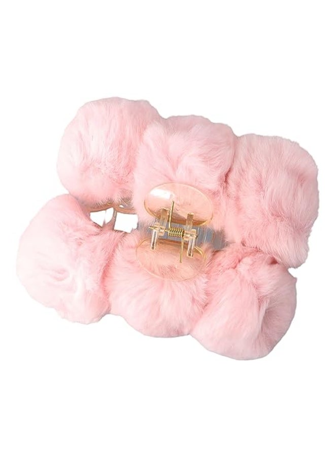 Kopida 472 Large Fluffy Plush Claw Clip Spring Autumn Winter Barrettes Vintage Elegant Hairball Grab Clip Elegant Accessories for Gir - Image 1