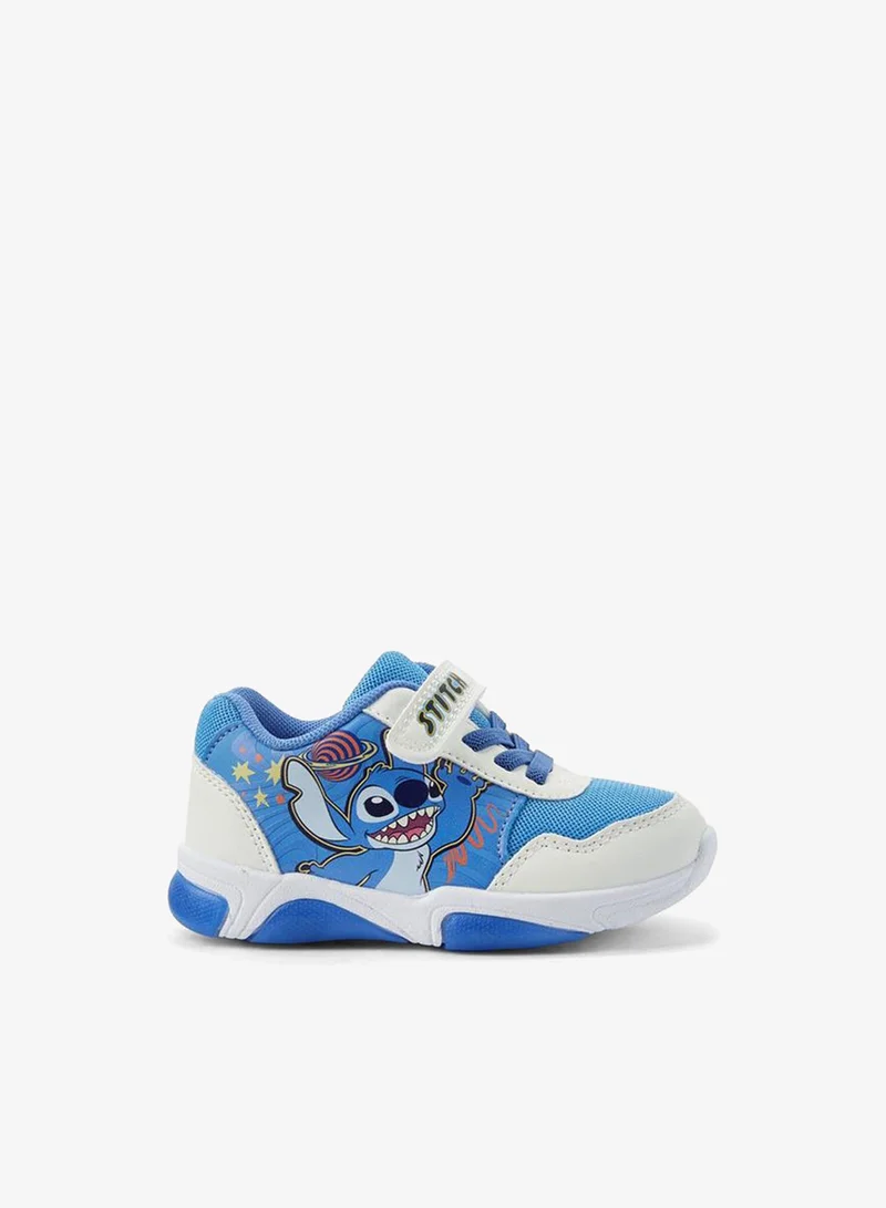ديزني Boys Stitch Print Light-Up Ankle Sneakers