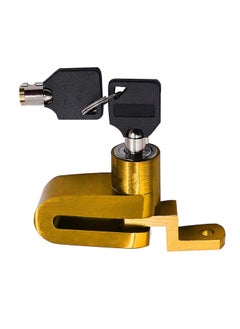 Generic Safety Lock And Anti-Theft Protection, Stainless Steel Mini Disc Lock For Motorcycles, Scooters, Swivel Wheel Brake Lock And Others-Dahbi Color Angle  - Image 1