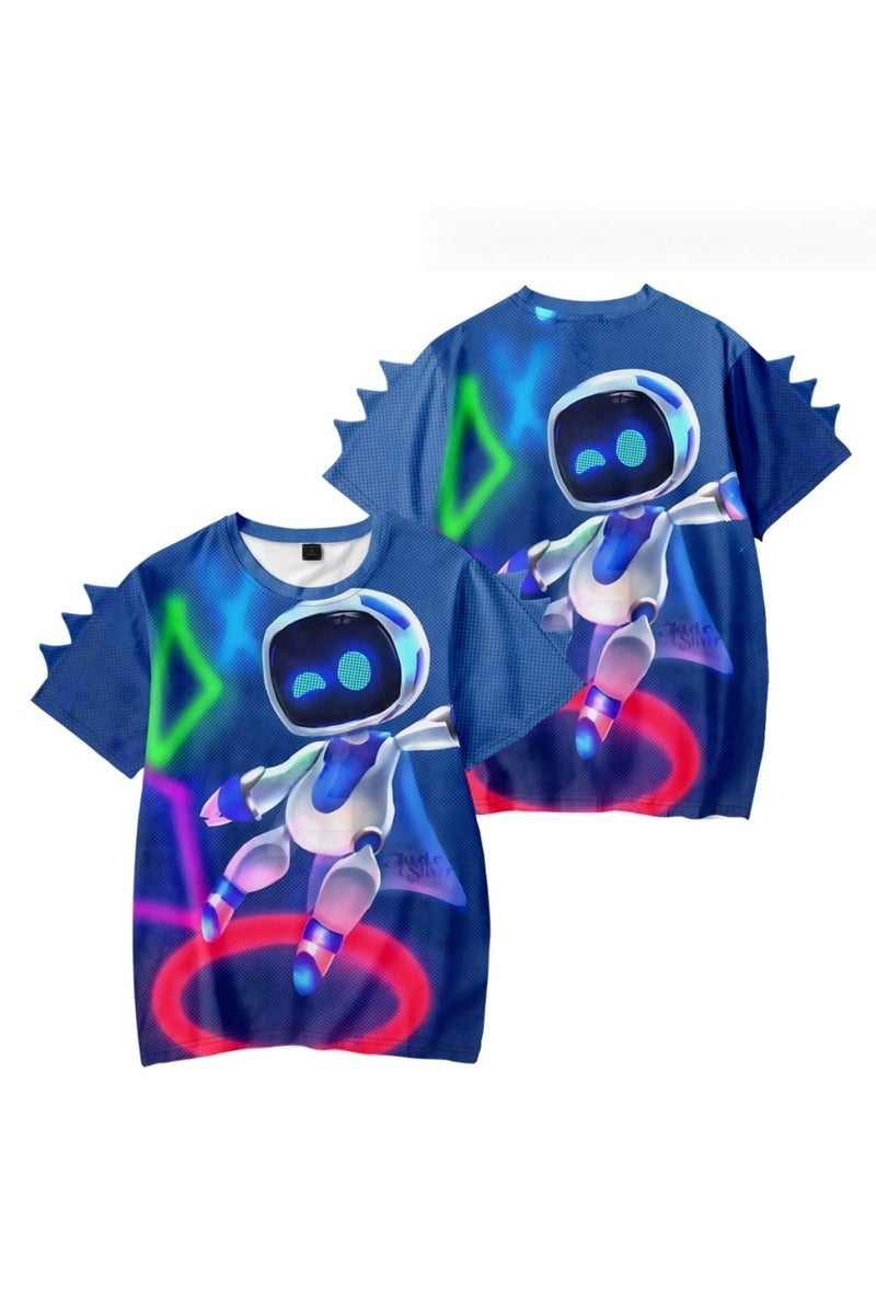general Astro bot Short Sleeve Kids Short Sleeve T-Shirt Polyester Breathable Summer Wear to meet the needs of daily emergencies - Image 1