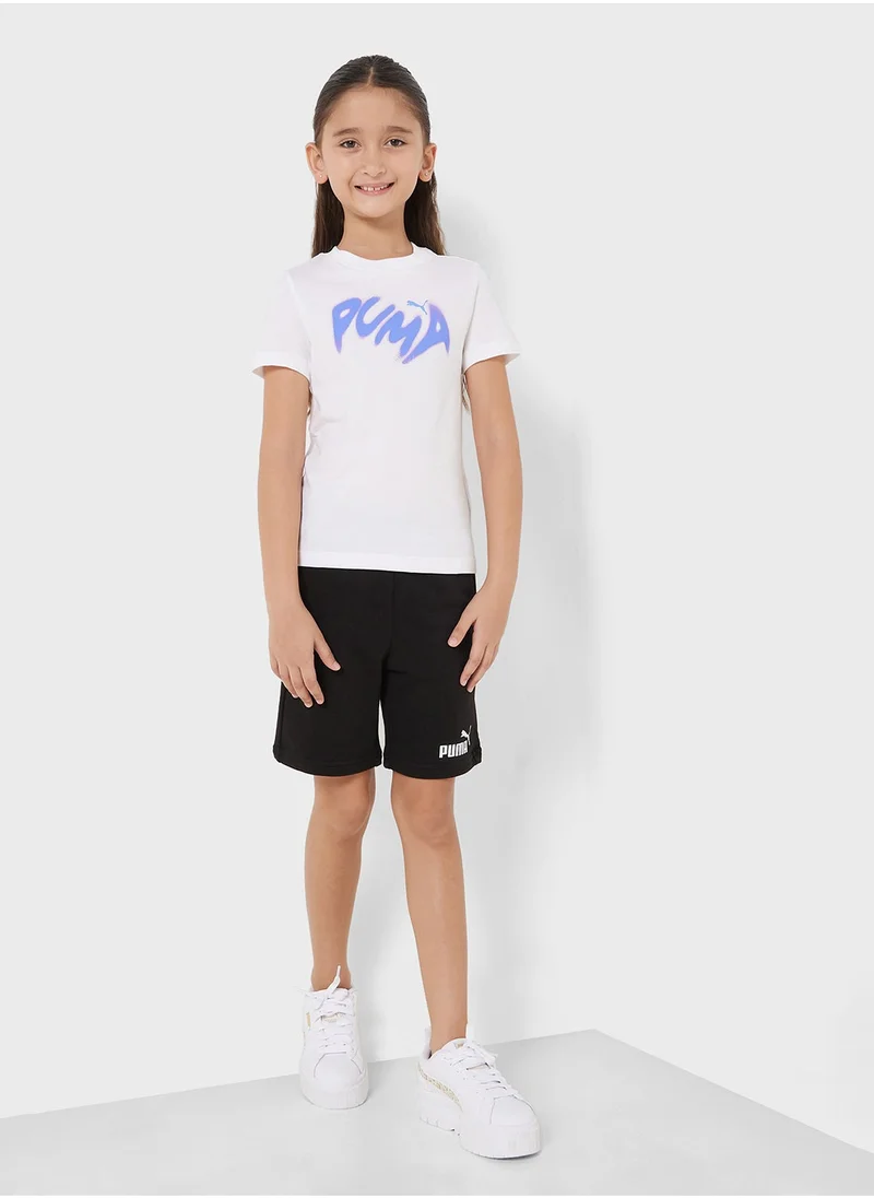 PUMA Youth Graphic Warped T-Shirt