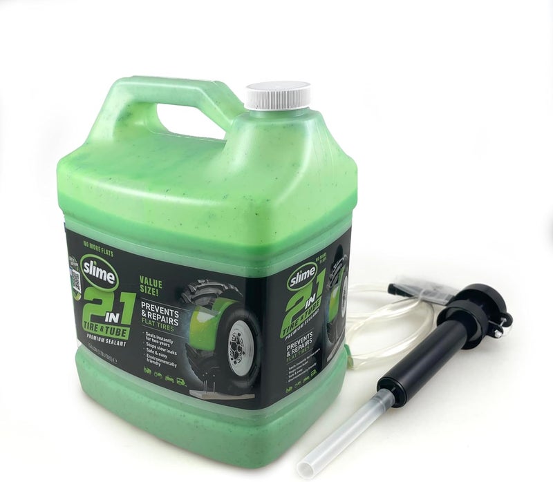 Slime 2-in-1 Tire & Tube Sealant - Premium Puncture Repair Sealant, 1 Gallon - Image 1
