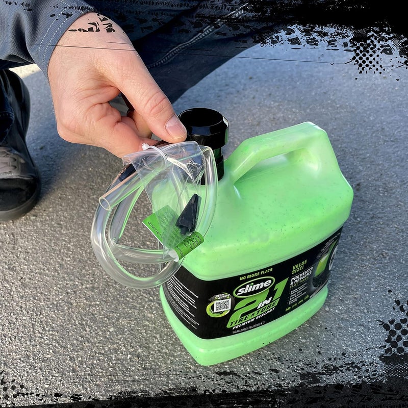 Slime 2-in-1 Tire & Tube Sealant - Premium Puncture Repair Sealant, 1 Gallon - Image 3