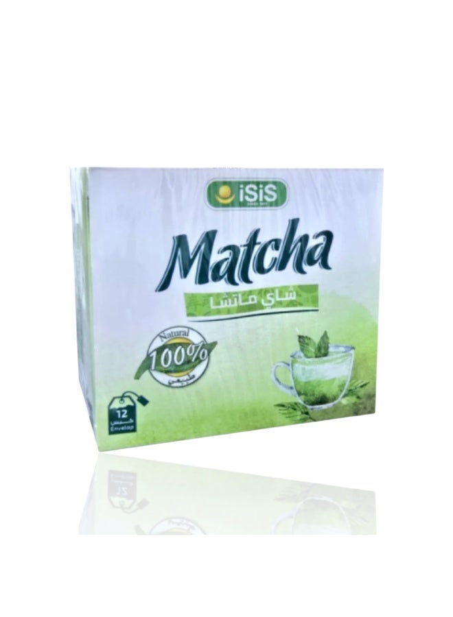 MATCHA Isis Natural Matcha Tea, 12 sachets, 24 grams