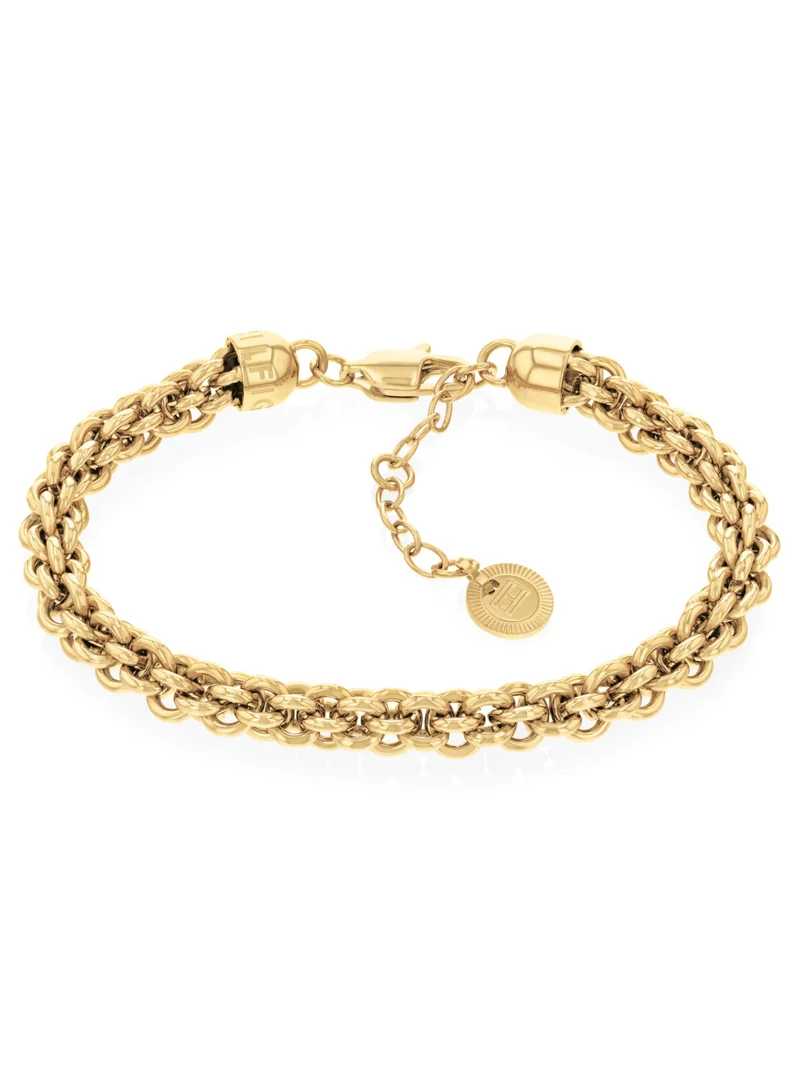 تومي هيلفيغر Gold Steel Women's Chain Bracelet