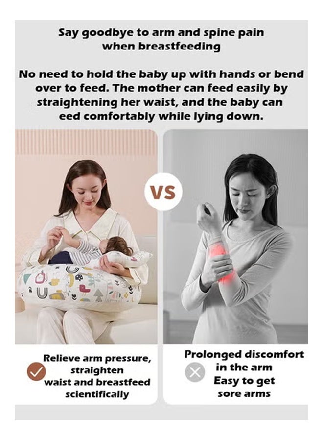 KLNAMAEAAN Multifunctional Newborn Baby Breastfeeding Pillow, Relieve Hand Fatigue, Maternity Nursing and Confinement Feeding Pillow - Image 3