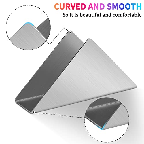 Lidwot Silver Stainless Steel Napkin Holder for Table,Metal Standing Tissue Dispenser Organizer for Kitchen Dining Table,Cocktail Picnic Bar Napkins Holder,Upright Metal Napkin Dispenser.2 Pieces - Image 4
