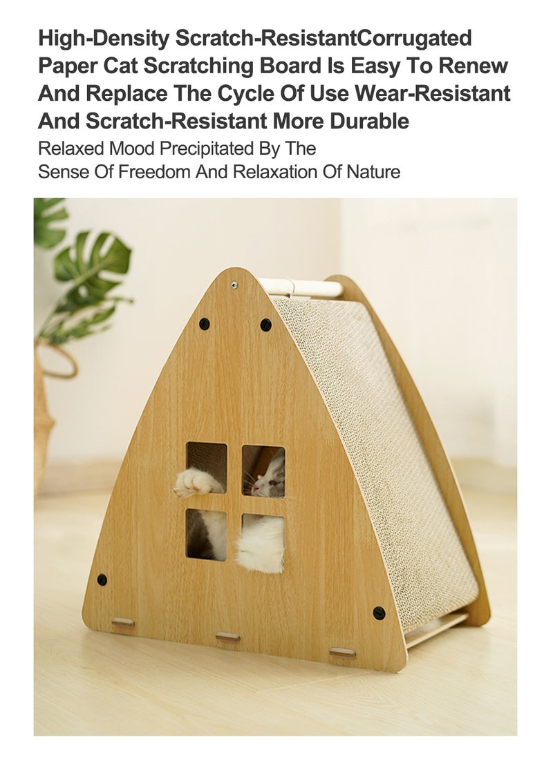 Kidle - Cat Scratching Board Cat Litter Cardboard Box Cat Scratching Claw Grinder Cat Claw Board Durable Kitten Scratching Pads Cardboard Cats House for Cats Scratch Box Board for Cat - Image 1