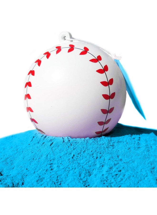 J&M Gender Reveal Gender Reveal Baseball for Baby Showers and Reveal Parties - 100% All Natural Holi Powder (Blue) - Image 1