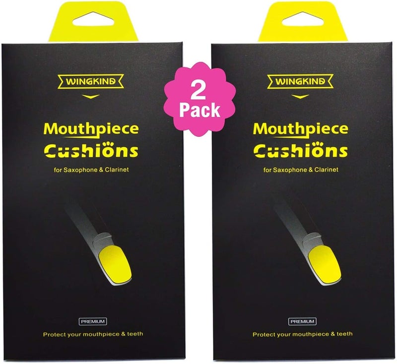 WINGKIND Alto/Tenor Saxophone & Clarinet Mouthpiece Cushions Patches Pads, 0.8mm Black (16 pieces) - Image 1