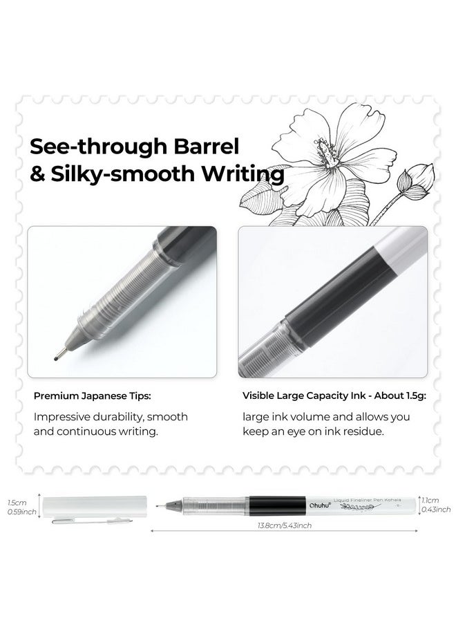 Liquid Fineliner Drawing Pens: 9 Sizes Micro Pens Drawing Pens Pigment Black Ink Water-Proof Alcohol-Proof Assorted Point Tips Smooth Writing Sketching Journaling Anime Artist Beginners - Kohala - pzsku/Z90B69632A3DE7A25CD63Z/45/_/1735817594/d5ab7356-c825-4456-bf7b-edcc18a4c452