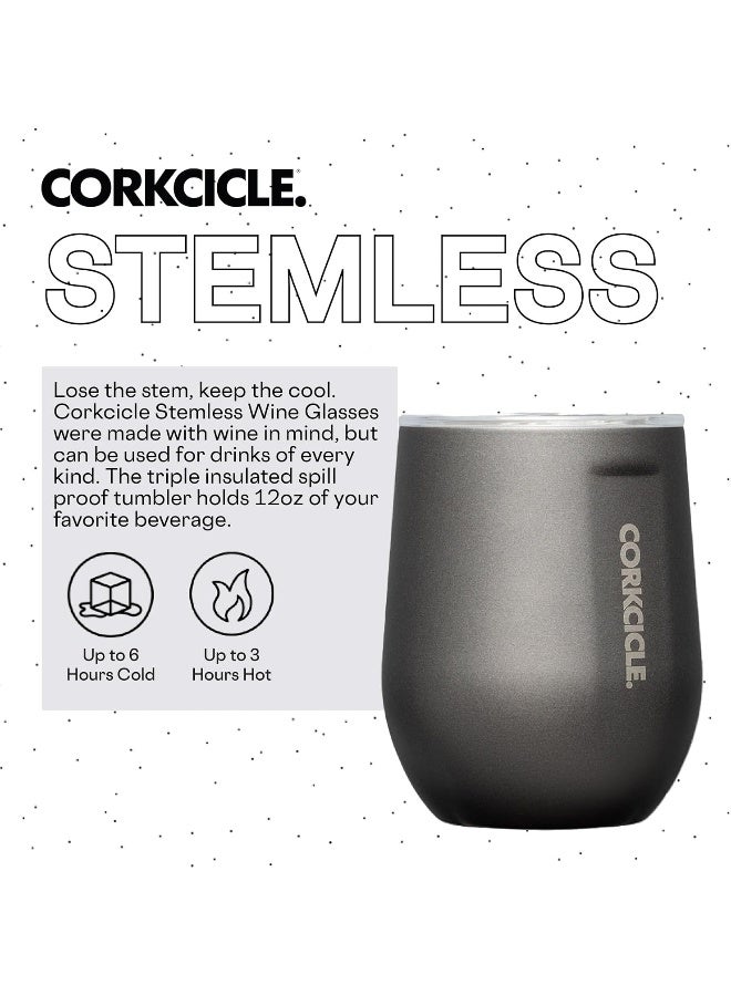 Corkcicle Metallic Insulated Stemless-Ceramic Slate - Image 2