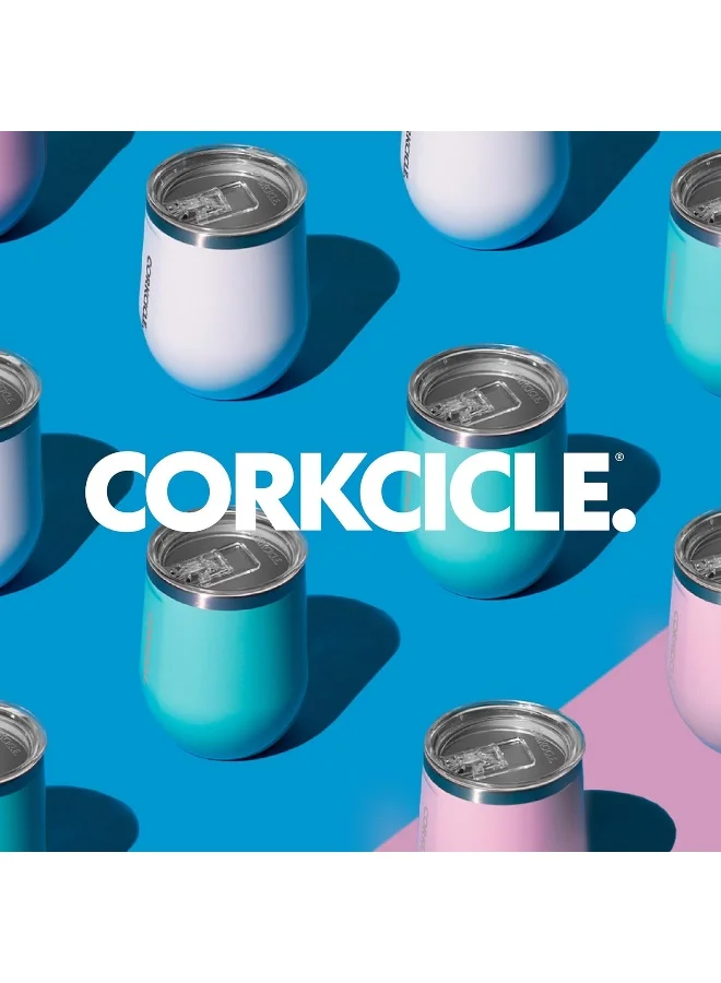 كوركسيكل Corkcicle Metallic Insulated Stemless-Ceramic Slate
