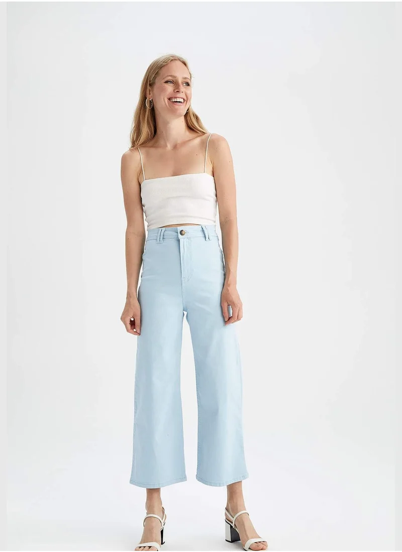 DeFacto Crop Fit High Waisted Ankle Culottes