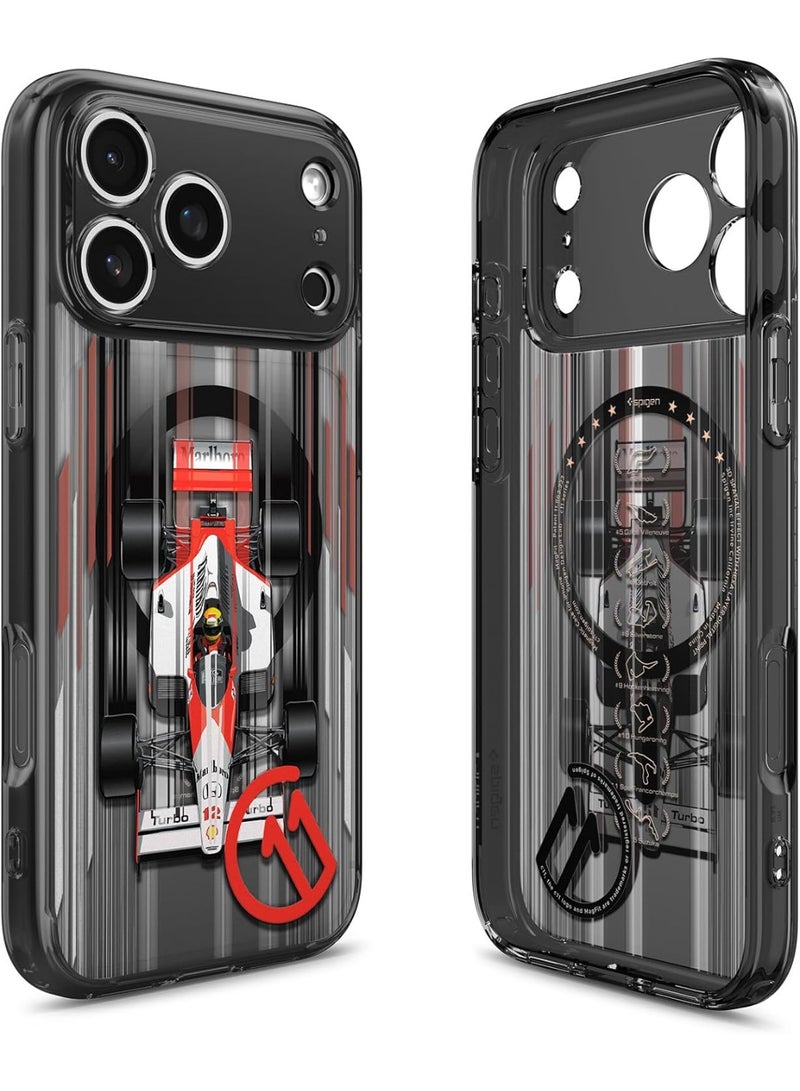 Spigen غطاء حالة Ultra Hybrid MagFit لجهاز iPhone 17 PRO مع MagSafe [تأثير ثلاثي الأبعاد مع طباعة سداسية الطبقات] - C11 Turbo - Image 1