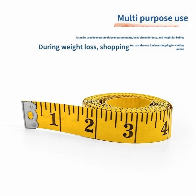 شريط قياس ناعم مزدوج التدريج 3 متر متعدد الألوان لقياس الجسم والخياطة - Image 4