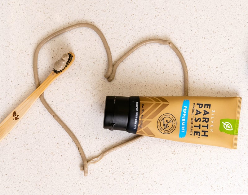 Redmond Earthpaste with Silver - Natural Non-Fluoride Toothpaste, 4 Ounce Tube (Peppermint) - Image 3