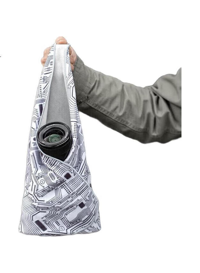 PGYTECH Pgytech Camera Folding Cloth, Magic Cloth, Mirrorless Camera Wrap, Camera Storage Cloth, Canon Nikon Fuji Lens Protection Bag, Portable Free Inner Liner, Artistic Geometric, 45*45Cm - Image 3