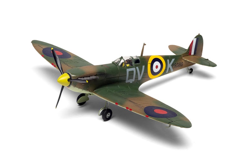 إيرفيكس Airfix Standard Model Set - A01071C Supermarine Spitfire Mk.Ia Model Building Kit - Plastic Model Plane Kits for Adults & Children 8+, Set Includes Sprues, Decals & Paint Guide - 1:72 Scale Model - Image 2