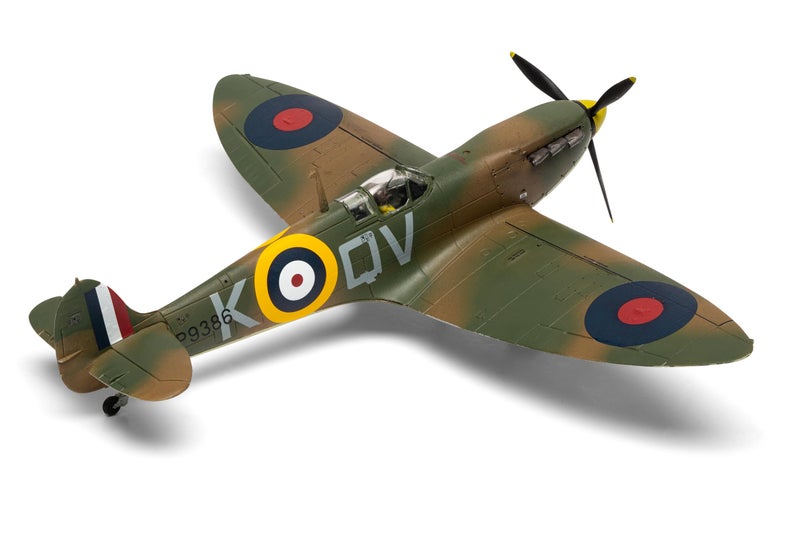 إيرفيكس Airfix Standard Model Set - A01071C Supermarine Spitfire Mk.Ia Model Building Kit - Plastic Model Plane Kits for Adults & Children 8+, Set Includes Sprues, Decals & Paint Guide - 1:72 Scale Model - Image 3