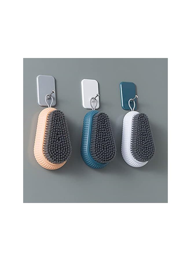 promass Scrub Brush, Quality Soft Laundry Clothes Shoes Scrubbing Brush, Easy to Grip Household Cleaning Brushes, with Comfort Rubber Grip and Flexible Stiff Bristles, for Kitchen, Bathroom, Shower - Image 4