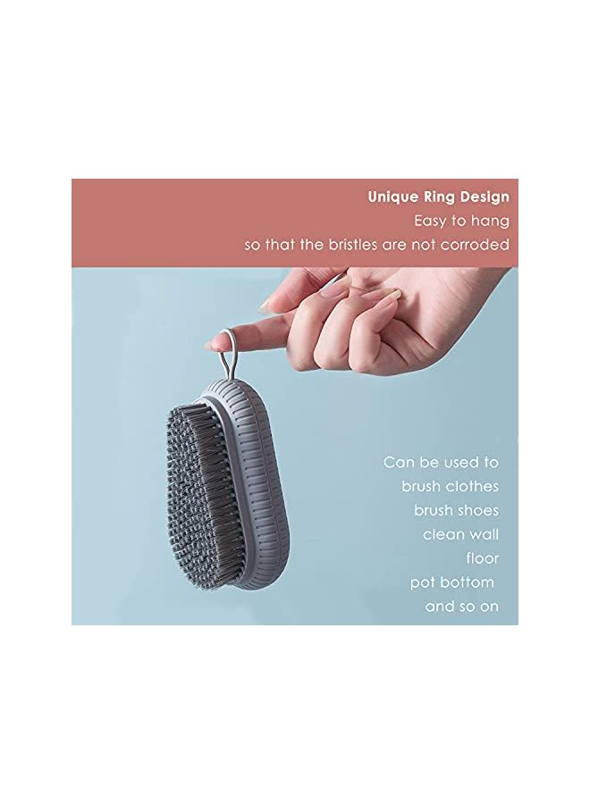promass Scrub Brush, Quality Soft Laundry Clothes Shoes Scrubbing Brush, Easy to Grip Household Cleaning Brushes, with Comfort Rubber Grip and Flexible Stiff Bristles, for Kitchen, Bathroom, Shower - Image 5