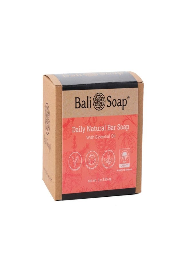 Bali Soap - Tropical Fresh Natural Soap Bar with Premium Essential Oil - Handmade, Vegan, Soap for Body and Face, Plant Based Cold Process 3pc Variety Soap Pack, 3.5oz Bars - Image 2