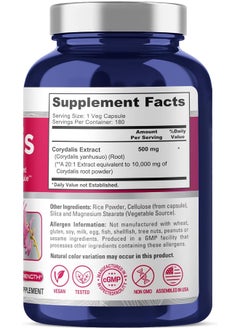 NusaPure Corydalis 10,000 Mg 180 Veg Caps (Extract 20:1, Vegan, Non-Gmo & Gluten-Free)  - Image 2