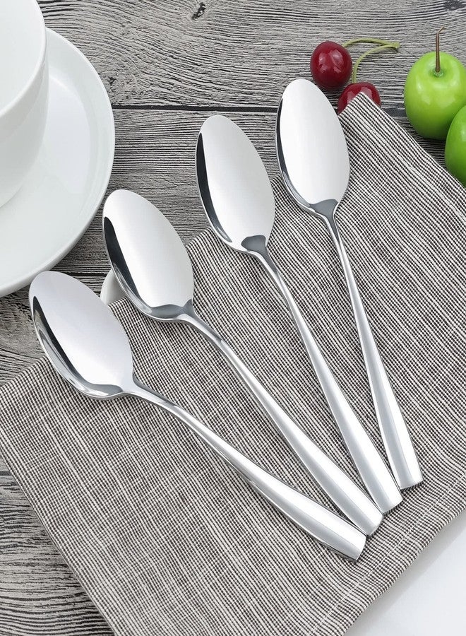 HOMMP 16-Piece Dinner Spoons, Stainless Steel, 8.27 Inch - Image 5