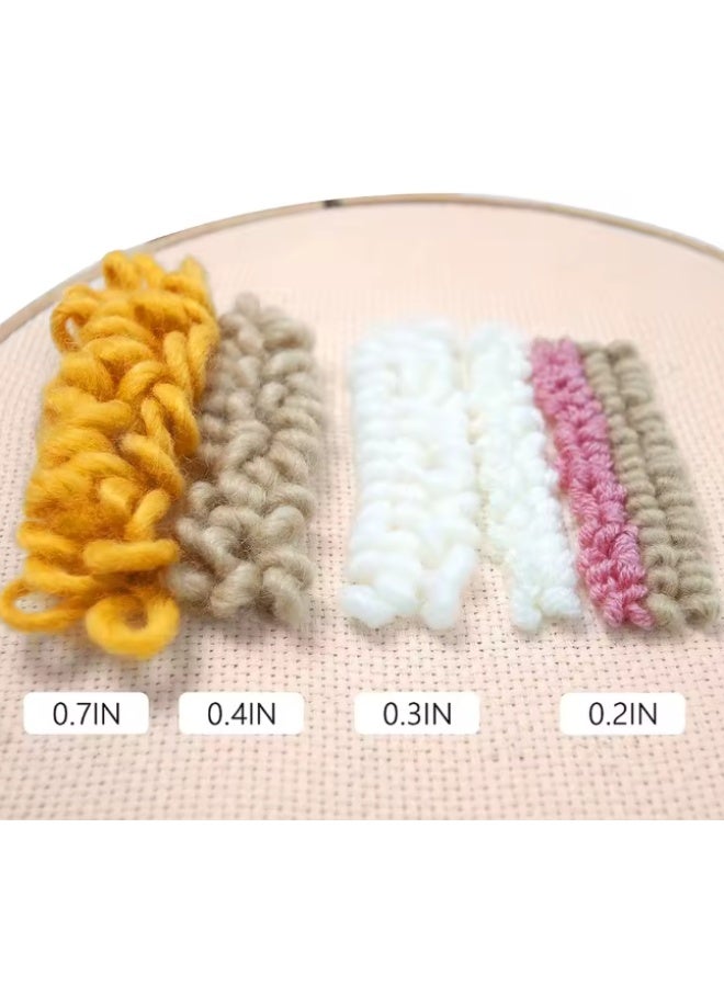 A durable wool knitting needle with a wooden handle - a set of craft needles for sewing, knitting, and embroidery. - Image 3